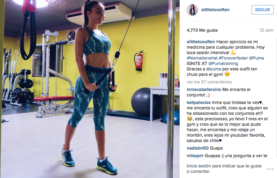 Fuente: Instagram A little too often.