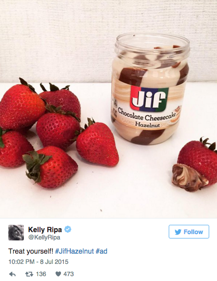 Fuente: Instagram Kelly Ripa.