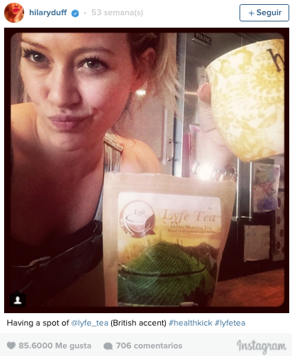 Fuente: Twitter Hillary Duff.