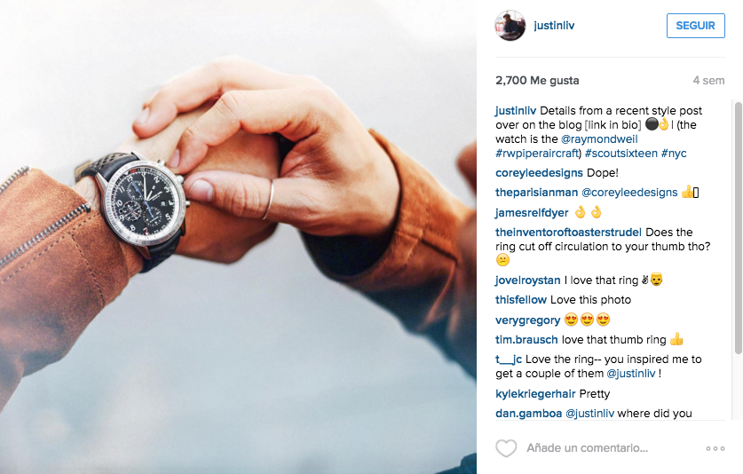 Fuente: Intagram Justin Liv.