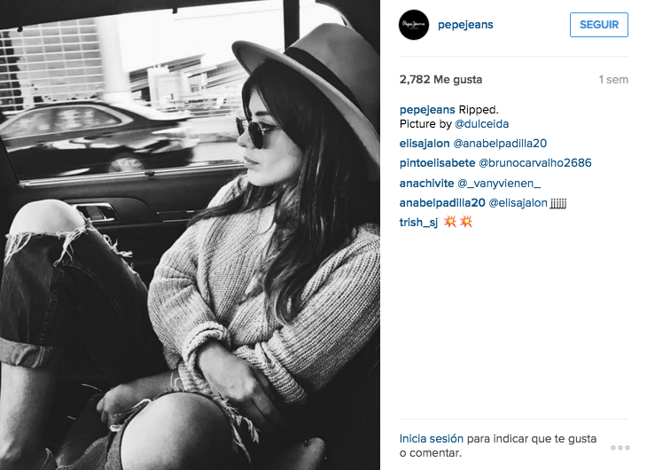 Fuente: Instagram Pepe Jeans.