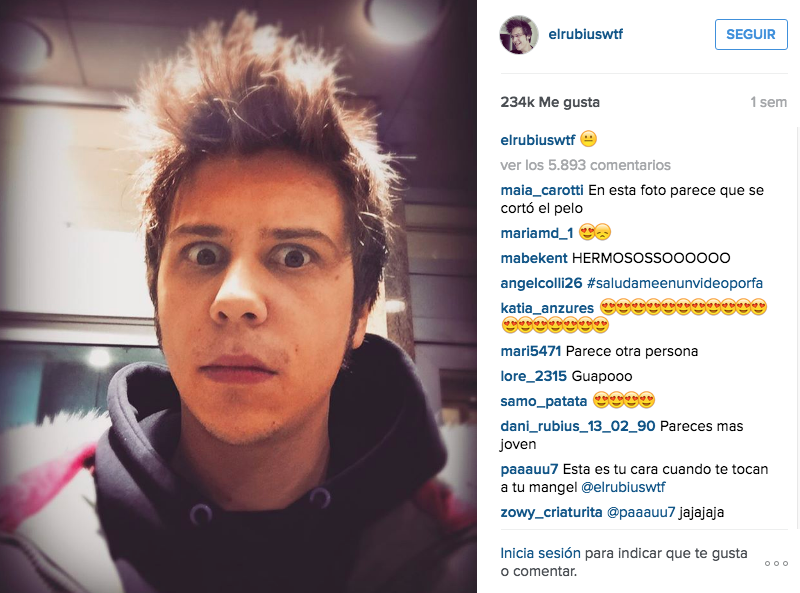 Uno de los influencers top por excelencia en España: El Rubius.