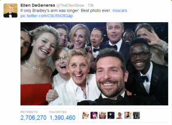 ellen selfie