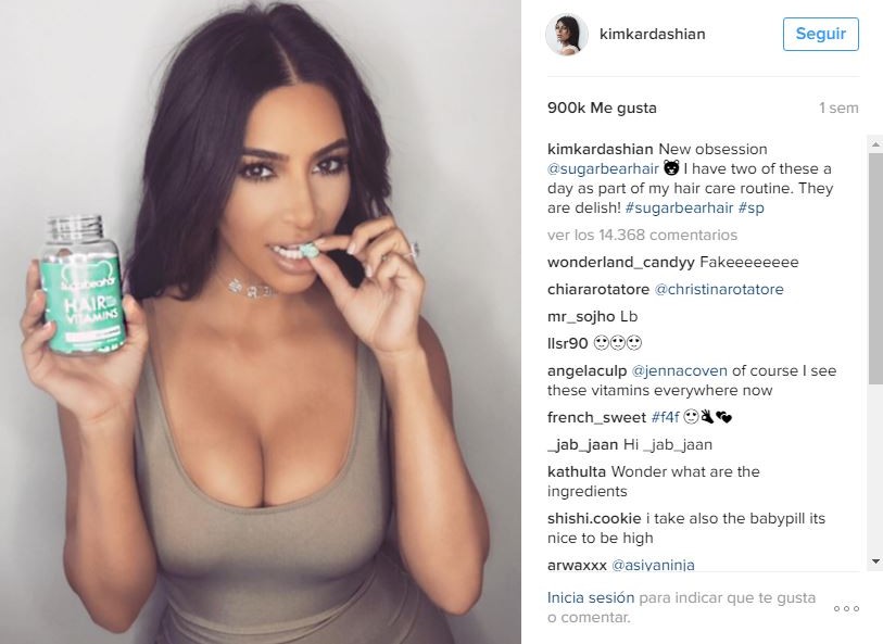 Fuente: Instagram Kim Kardashian