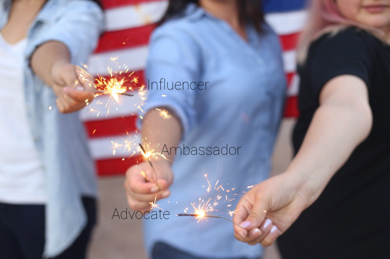 Brand Ambassador, influencer y Advocate
