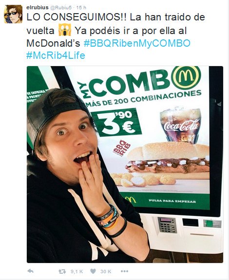 El rubius influyendo en marca