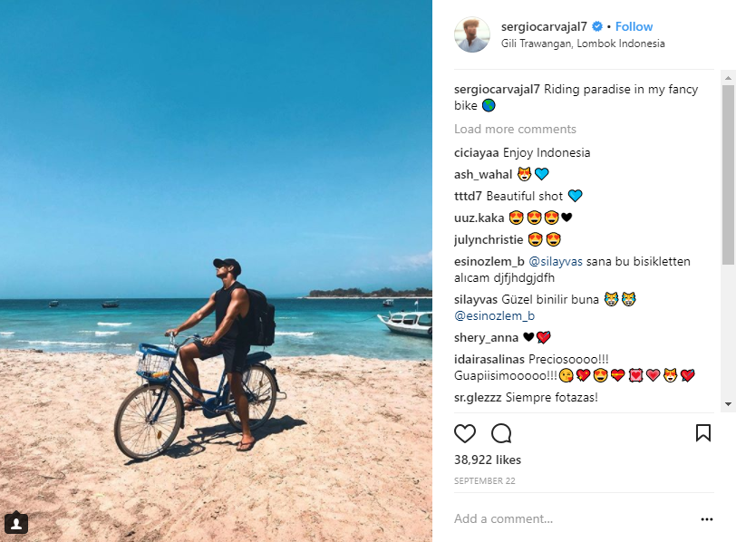 instagram de sergio carvajal influencer