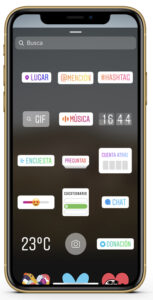 Imagen ejemplo cómo poner sticker música en Instagram